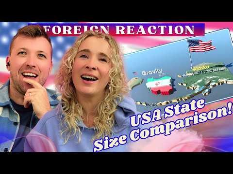 America is THIS Big?! | Englishman & Kiwi React | Our Brains Can't Handle It!