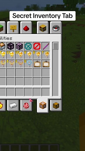 Unlocking Secret Inventory Tab in Minecraft