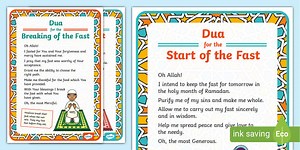 Ramadan Fasting Prayer Poster