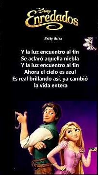 ✨ Veo en ti la LUZ - Rapunzel (Enredados)💛 Letra mágica✨ #rapunzel #enredados #letra #lyrics #disney