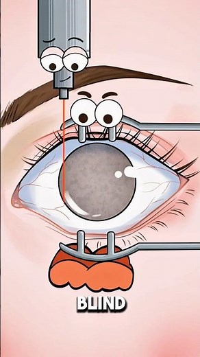 How LASER Eye Surgery Fixes Blurry Vision 👁️⚠️..!!#e2dhealth #animation #2dshow #health