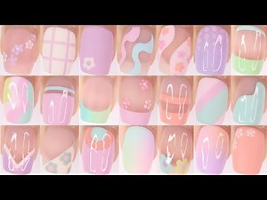 DIY 20+ SPRING NAIL DESIGNS | pastel nail art compilation using spring nail polish colors 2023