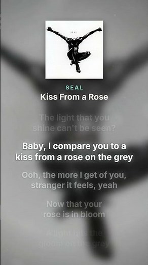 Seal - Kiss From a Rose (Lyrics)