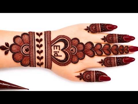 Eid simple mehndi design new 2026 |mehandi ka design | mehndi design मेहंदी डिजाइन| #mehandi