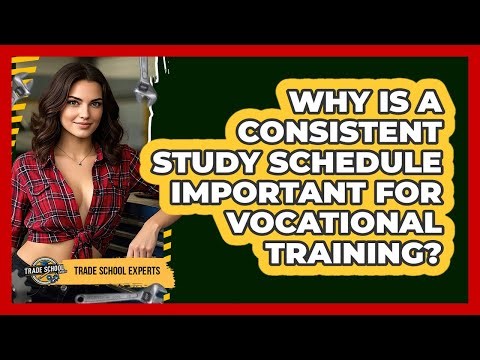 Why Is A Consistent Study Schedule Important For Vocational Training?