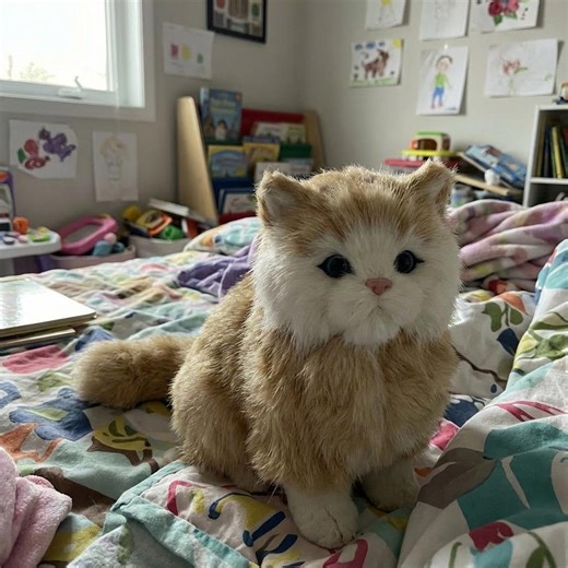 Realistic Plush Cat – Soft Stuffed Animal, Kids Room Decor - Etsy