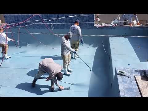 Mini Pebble Pool Surface Install