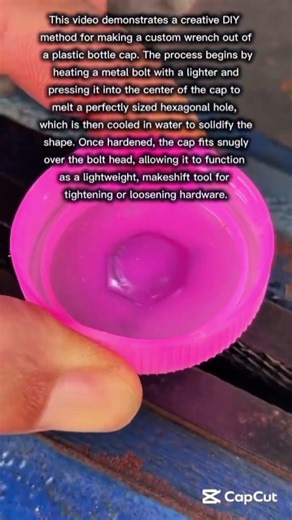 The Plastic Bottle Cap Wrench Hack