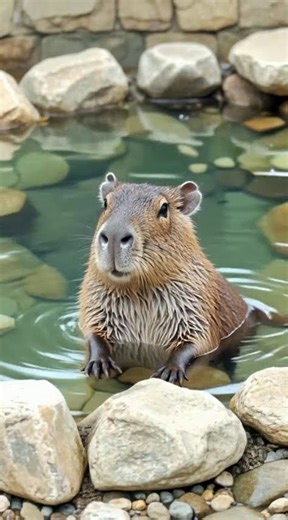 Relaxing Water Vole ASMR: Gentle Bubbles & Soft Gazes in Micro-Pool