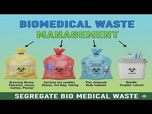 Bio Medical Waste Live Yellow Bag, Red Bag, Blue Bag and White Container
