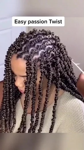 Easy Passion Twist🔥💕 #braidsconnect #braidsconnects