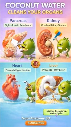 How Coconut Water Cleans Your Organs 🥥