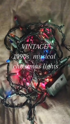 Vintage 1990s Musical Christmas Lights