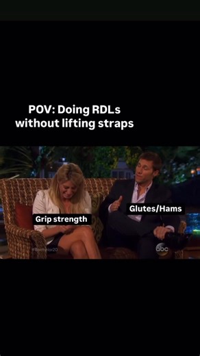 Luke | Dietitian + Trainer on Instagram: "I don’t remember this episode from the bachelor smh it’s a tough look tho.. But if you’ve been lifting for a while now and don’t have straps… you might not be lifting heavy enough to need them👀 Your grip shouldn’t be the thing holding you back on RDLs, rows, or pull days. Your back, glutes, and hamstrings are way stronger than your forearms. If your grip gives out first, you’re cutting your sets short and leaving progress on the table. That’s why straps