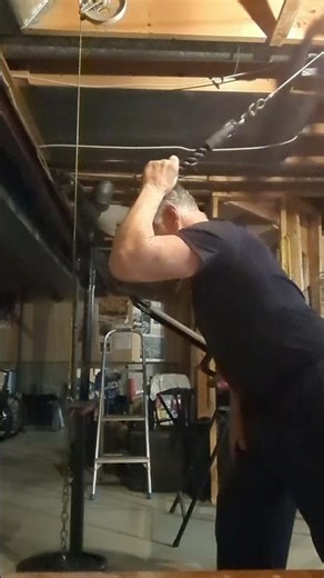 Triceps exercise: Overhead Bent Over Triceps Extension #triceps #arms