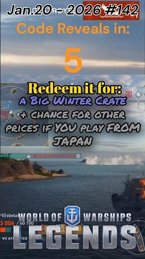 |Jan.20| (#142)🎁BONUS CODE🎁 WoWS: Legends