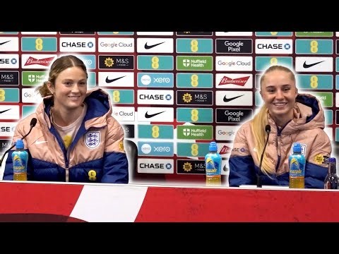 Ruby Mace and Laura Blindkilde Brown pre-match press conference | England Women v USA Women