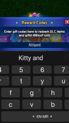 Blox fruit code #roblox #viralgaming #bloxfruits