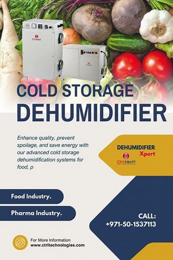 Optimal Humidity Control: Dehumidifiers for Cold Storage Solutions! #dehumidifier #ctrltech4u