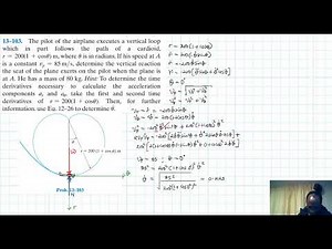 13–103 Kinetics of a Particle: Force and Acceleration (Chapter 13: Hibbeler Dynamics) Benam Academy