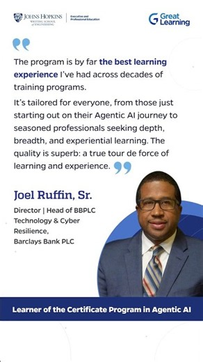 The Best Learning Experience in Decades: Agentic AI at Johns Hopkins