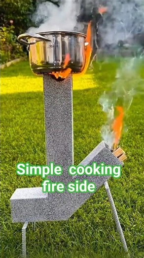 simple cooking fire side area 😋