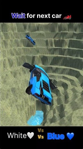 White vs Blue Car Crash 😱 Wait For Next Car!