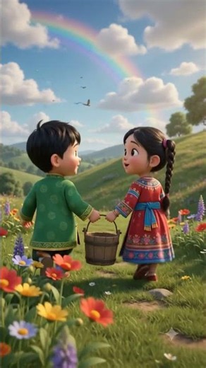 🌈 Jack & Jill Went Up the Hill — 3D Chibi Nursery Rhyme Animation