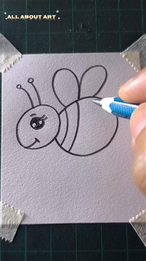 how to draw a bee for beginners