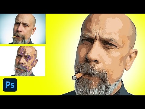 Convert your photo into Real Vector Portrait in photoshop