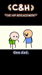 Hip grandpa alert! #hipreplacement #humor #explosm | Cyanide & Happiness
