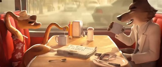 THE BAD GUYS was released 4 years ago today.The opening diner scene is the longest one-shot in DreamWorks Animation history, lasting two minutes, 25 seconds and seven frames. ￼It was inspired by the opening of Pulp Fiction.