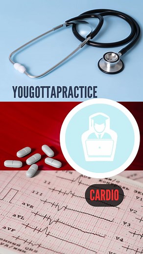 YouGottaPractice on Instagram: "Explanation: • A. STEMI – Incorrect. Would show occlusion on angiography. • B. NSTEMI due to plaque rupture – Incorrect. Coronary pathology would be evident. • C. Takotsubo cardiomyopathy – Correct. Mimics MI with troponin elevation but shows normal coronary arteries. • D. Prinzmetal angina – Incorrect. May have transient ECG changes but usually no troponin elevation unless prolonged."