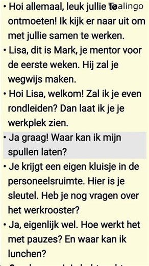 At Work – Dutch Conversation Practice for the Workplace #nederlandsleren #dutchforbeginners #nt2