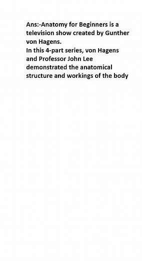 What is Anatomy for Beginners?