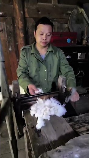 ⚙️ “Homemade Cotton Beating Machine – 10 Times Faster Than Handwork!