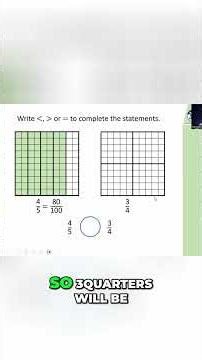 Master Fractions: Compare & Conquer with Visual Math Hacks! #shorts