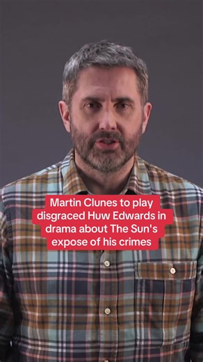 First look as Martin Clunes is set to play disgraced Huw Edwards in brand new drama about The Sun's expose of his crimes. Read the full story above. #martinclunes #huwedwards #bbc