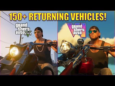 Over 150 Returning Vehicles in GTA VI from GTA V and GTA Online! Seen so far in GTA VI Trailer 1 & 2
