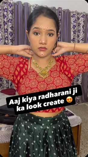 Aditi Chhiller || Vlogger on Instagram: "Mini Vlog : Aaj kiya Radharani ji ka look ||#minivlog #433 #reelsvideo #viral #viralvideos #viralreelsvideo� #millionaire #instagood #instabook #instagood #insta #instadaily #minivlog #dailylife #vlogger #collage #agexplained #family #lifevlog #sawansomwar #mylife #shiv #hanuman #waheguruji #roommakeover #17k #youtuber #shivratri #rakhi #radha #makeupshoot #janmashtami"