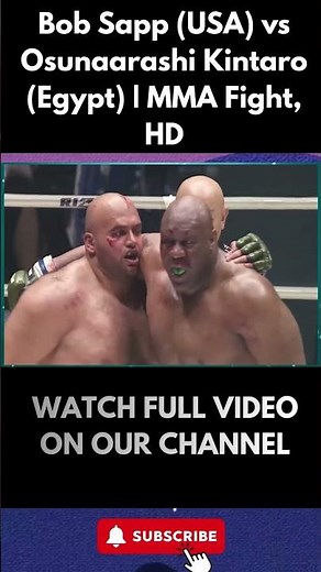 Bob Sapp (USA) vs Osunaarashi Kintaro (Egypt) MMA Fight, HD17