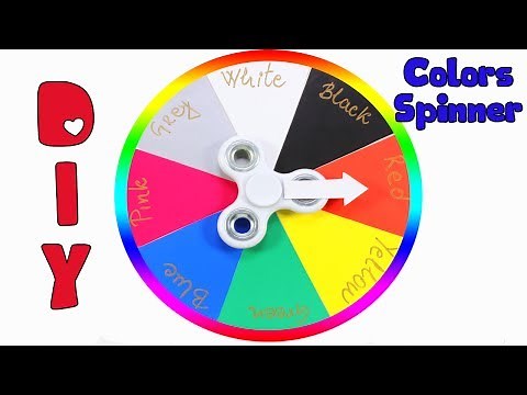 Learning Colors For Kids | Fidget Spinner Hunt Colors Wheel