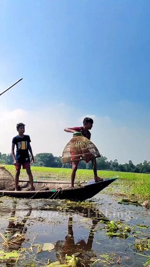 Incredible Small Boy Catching Big Fish While Jumping from Boat