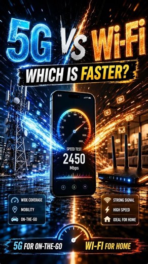 5G or Wi-Fi? The Speed Battle Explained! #3dmaps #smartphone #inventiontech