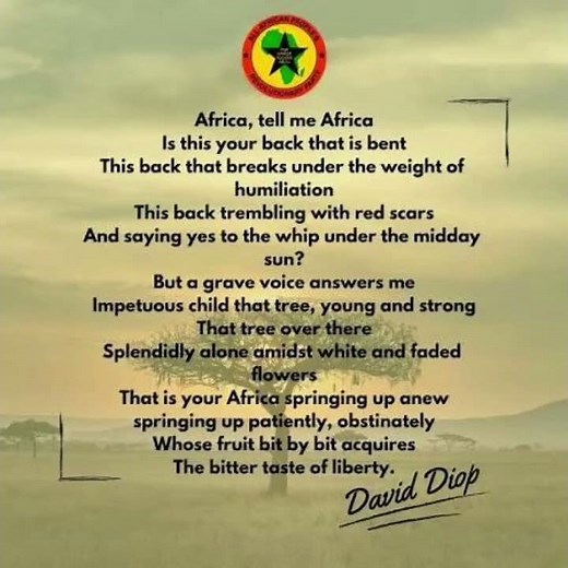Africa my Africa, by David Diop as read by Foluke Adebisi