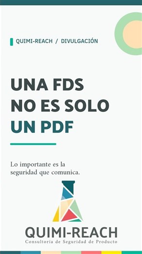 ¿Una FDS es solo un PDF? Ojo con cuándo te la entregan