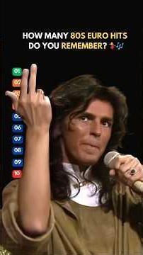 How many 80s euro hits do you remember? 💃🎶 | ultimate throwback countdown