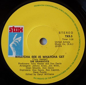 The Dramatics - Whatcha See Is Whatcha Get