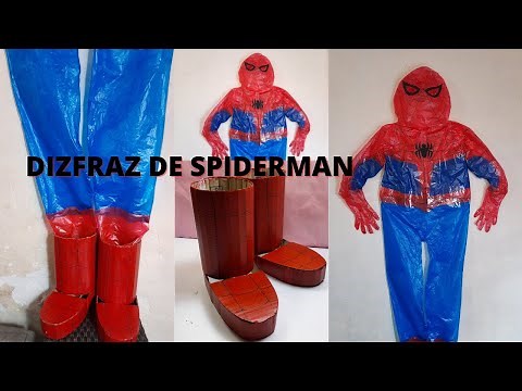 Disfraz de Spiderman con reciclaje ♻🤩MVRC♻