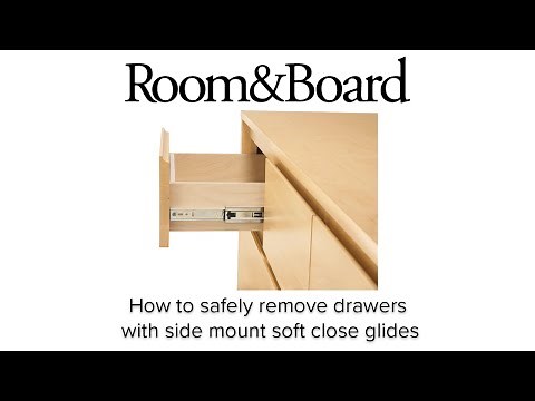 How to safely remove drawers with side mount soft close glides